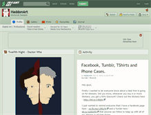 Tablet Screenshot of haddonart.deviantart.com