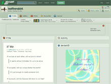 Tablet Screenshot of leaftherabbit.deviantart.com