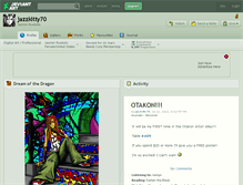 Tablet Screenshot of jazzkitty70.deviantart.com