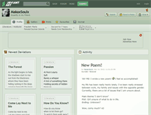Tablet Screenshot of makaxsoulx.deviantart.com