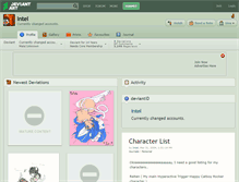 Tablet Screenshot of intel.deviantart.com