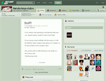 Tablet Screenshot of naruto-boys-club.deviantart.com