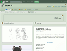 Tablet Screenshot of jomann18.deviantart.com