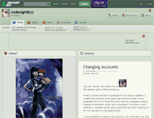 Tablet Screenshot of midknightblu.deviantart.com