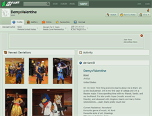 Tablet Screenshot of demyxvalentine.deviantart.com