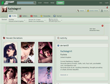 Tablet Screenshot of fuchsiagrrrl.deviantart.com