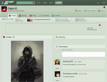 Tablet Screenshot of clazz-x1.deviantart.com