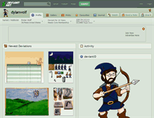Tablet Screenshot of dylanwolf.deviantart.com