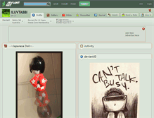 Tablet Screenshot of iluvtabbi.deviantart.com