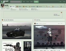 Tablet Screenshot of exizt.deviantart.com