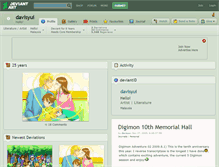 Tablet Screenshot of davisyui.deviantart.com