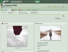Tablet Screenshot of dressed-in-white.deviantart.com