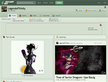 Tablet Screenshot of legendoftrinity.deviantart.com