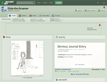 Tablet Screenshot of elisia-the-dreamer.deviantart.com