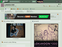 Tablet Screenshot of lokimoon1000.deviantart.com