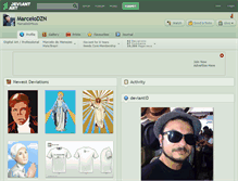 Tablet Screenshot of marcelodzn.deviantart.com