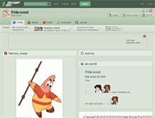 Tablet Screenshot of frida-scout.deviantart.com