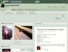 Tablet Screenshot of lauren-idiosyncratic.deviantart.com
