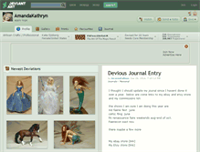 Tablet Screenshot of amandakathryn.deviantart.com