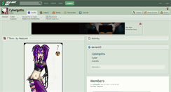 Desktop Screenshot of cybergoths.deviantart.com