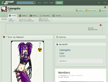 Tablet Screenshot of cybergoths.deviantart.com