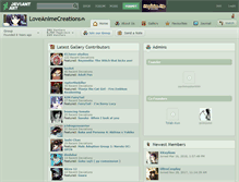 Tablet Screenshot of loveanimecreations.deviantart.com