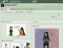 Tablet Screenshot of kumquat-agent007.deviantart.com