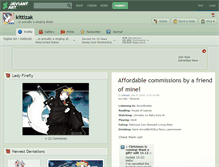 Tablet Screenshot of kittizak.deviantart.com