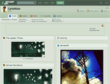 Tablet Screenshot of carlonicko.deviantart.com