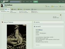 Tablet Screenshot of orchidrose.deviantart.com