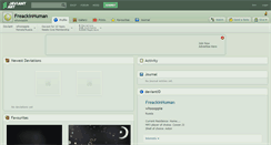 Desktop Screenshot of freackinhuman.deviantart.com