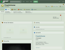 Tablet Screenshot of freackinhuman.deviantart.com
