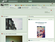 Tablet Screenshot of lealion.deviantart.com