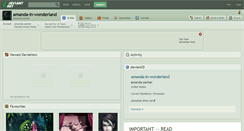 Desktop Screenshot of amanda-in-wonderland.deviantart.com