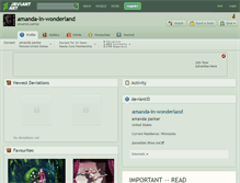 Tablet Screenshot of amanda-in-wonderland.deviantart.com