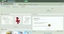 Desktop Screenshot of metal-rainbowdash.deviantart.com