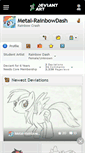 Mobile Screenshot of metal-rainbowdash.deviantart.com