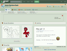 Tablet Screenshot of metal-rainbowdash.deviantart.com