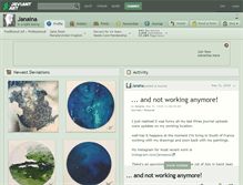 Tablet Screenshot of janaina.deviantart.com