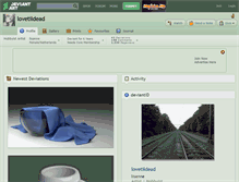 Tablet Screenshot of lovetildead.deviantart.com