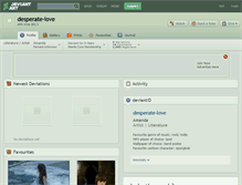 Tablet Screenshot of desperate-love.deviantart.com