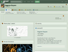 Tablet Screenshot of hagaren-eeyore.deviantart.com
