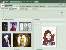 Tablet Screenshot of danykiryu.deviantart.com
