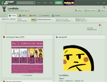 Tablet Screenshot of lovebobu.deviantart.com