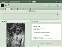 Tablet Screenshot of hydrofaux.deviantart.com