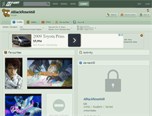 Tablet Screenshot of ablackrose668.deviantart.com