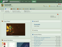 Tablet Screenshot of gummykit.deviantart.com