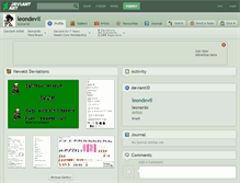 Tablet Screenshot of leondevil.deviantart.com