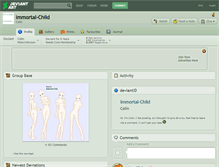 Tablet Screenshot of immortal-child.deviantart.com