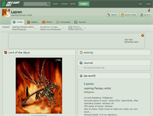 Tablet Screenshot of lazren.deviantart.com